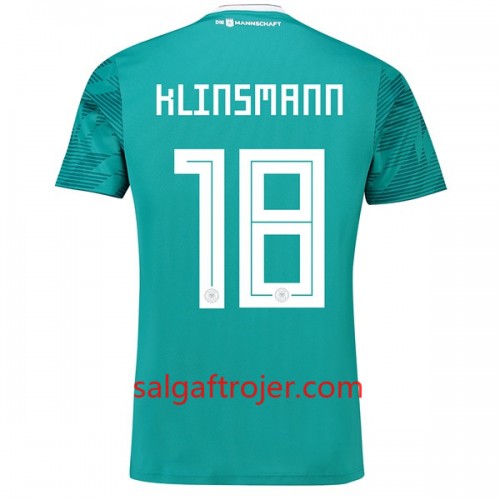 Tyskland Fodboldtrøjer Klinsmann 18 Udebanesæt VM 2018 Tyskland Fodboldtrøjer Klinsmann 18 Udebanesæt VM 2018